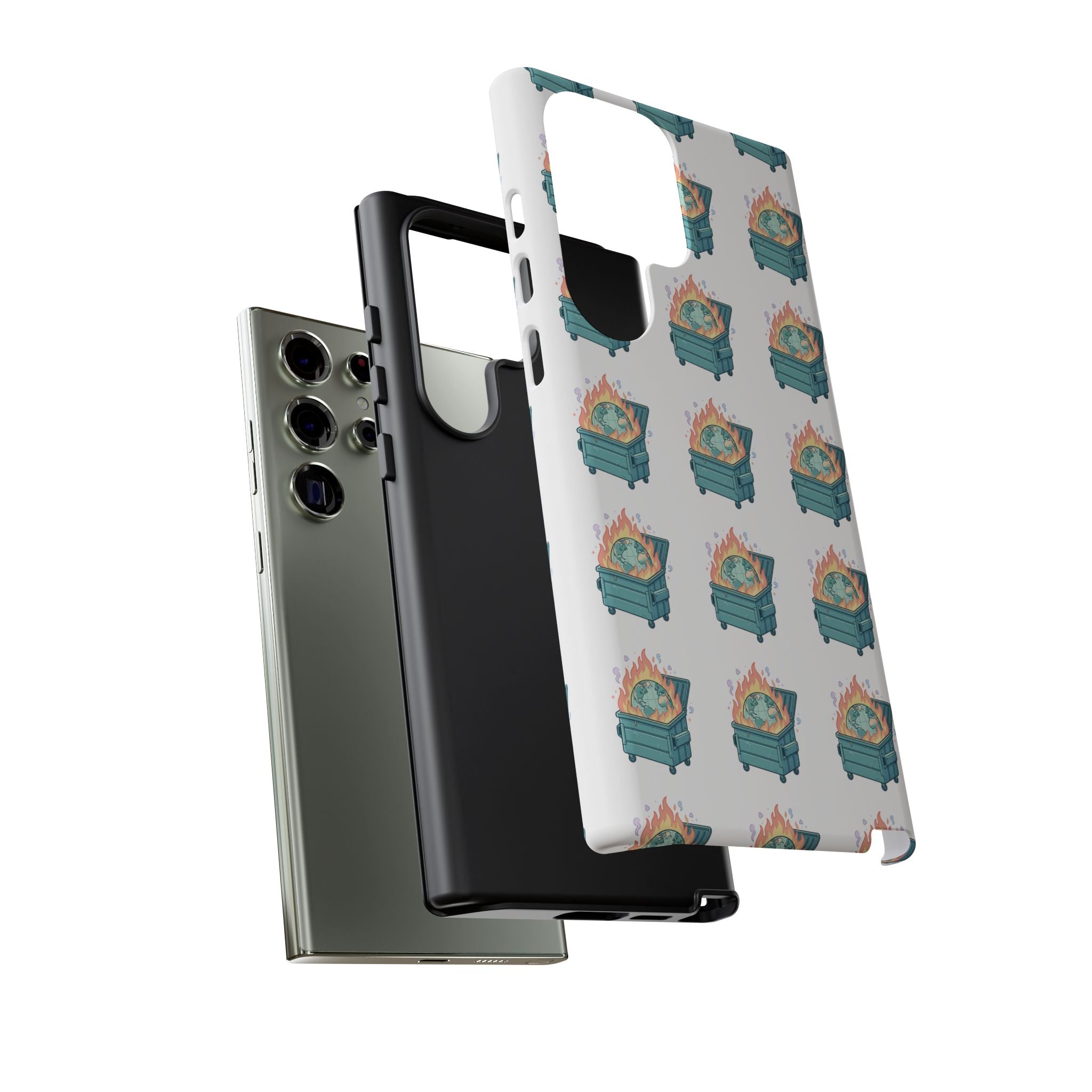 Dumpster Fire Pattern Phone Case