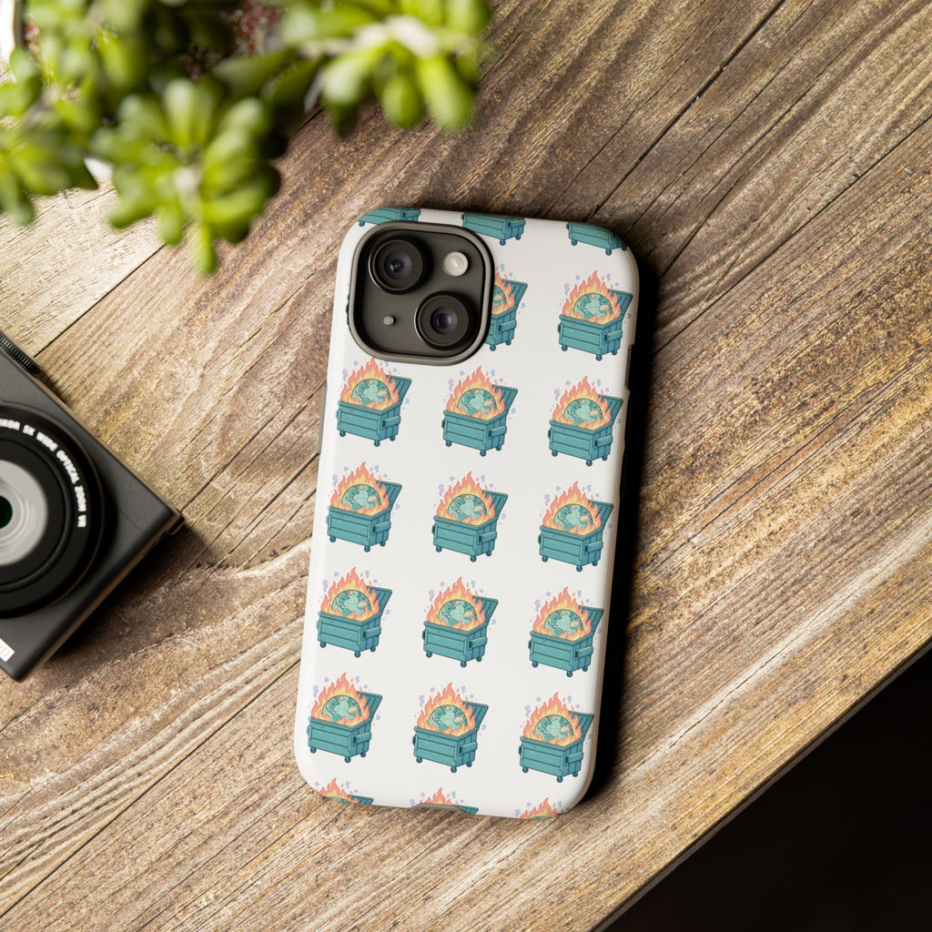 Dumpster Fire Pattern Phone Case