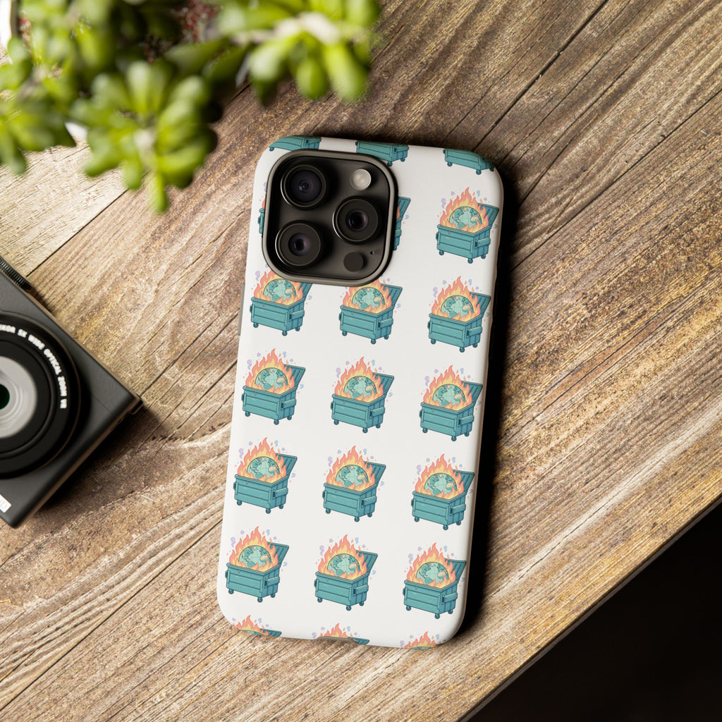 Dumpster Fire Pattern Phone Case