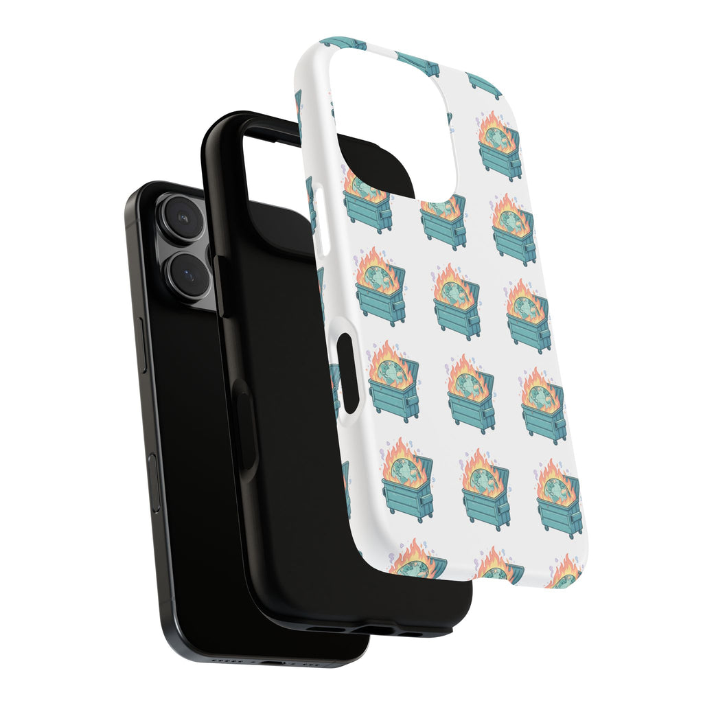 Dumpster Fire Pattern Phone Case