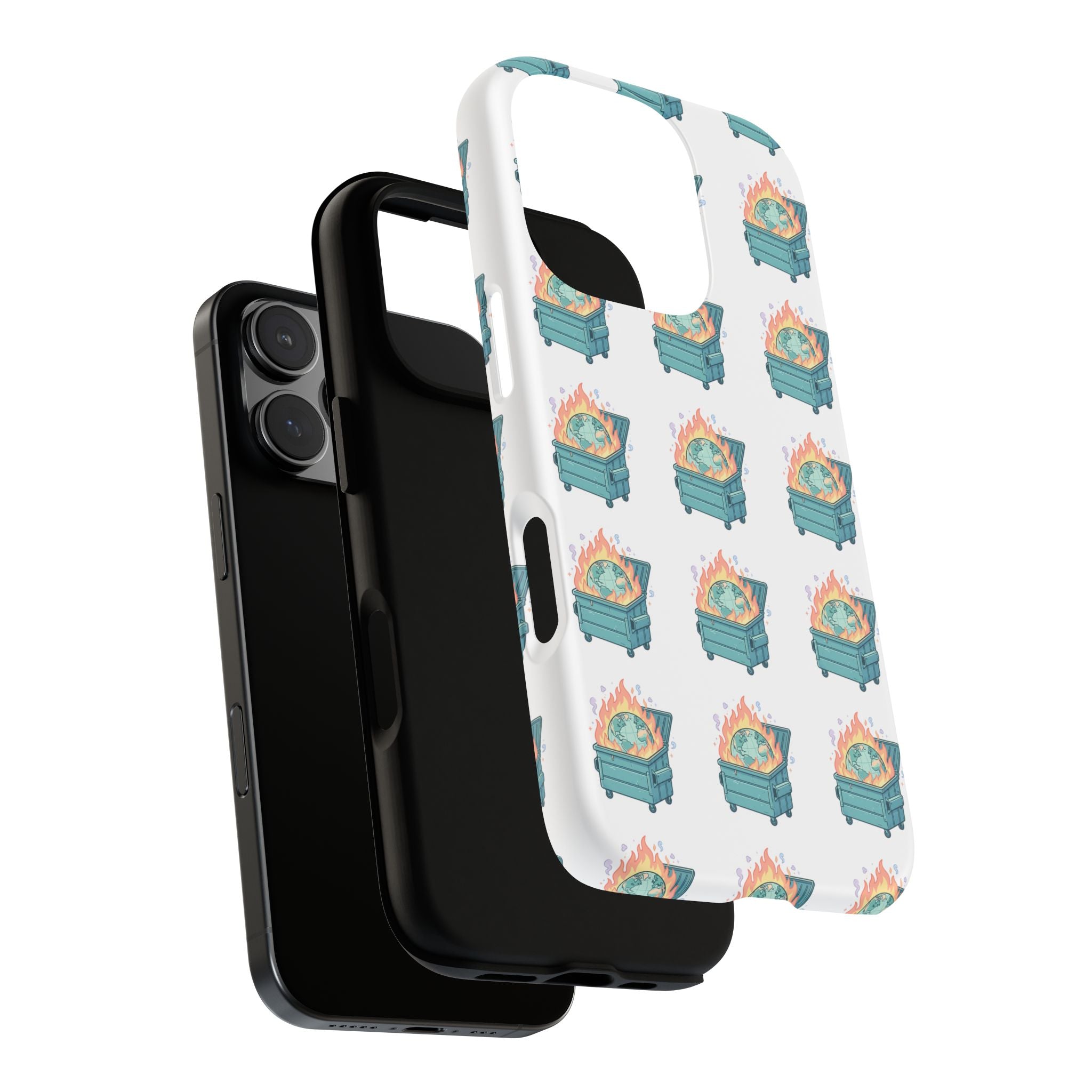 Dumpster Fire Pattern Phone Case
