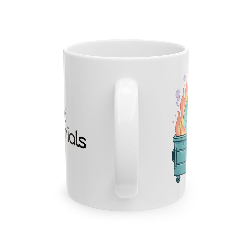 Dumpster Fire Ceramic Mug