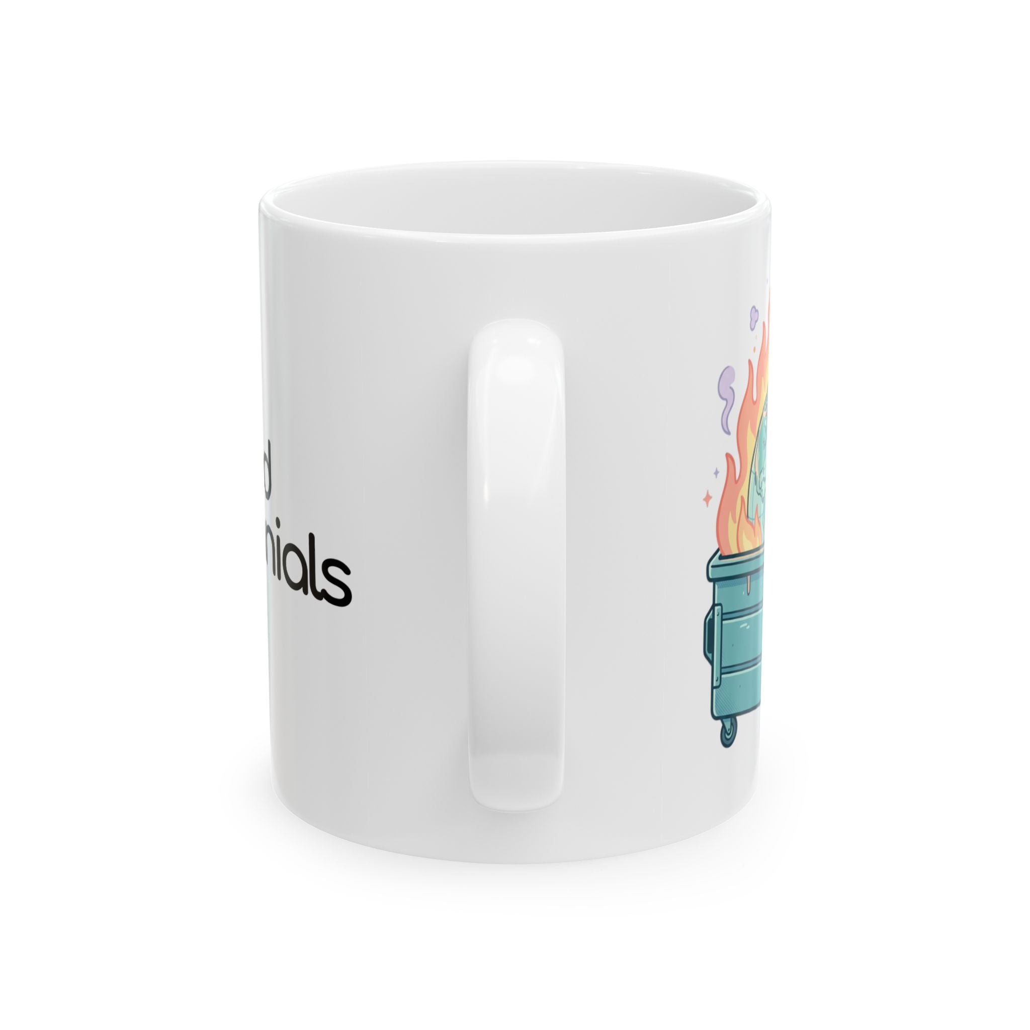 Dumpster Fire Ceramic Mug