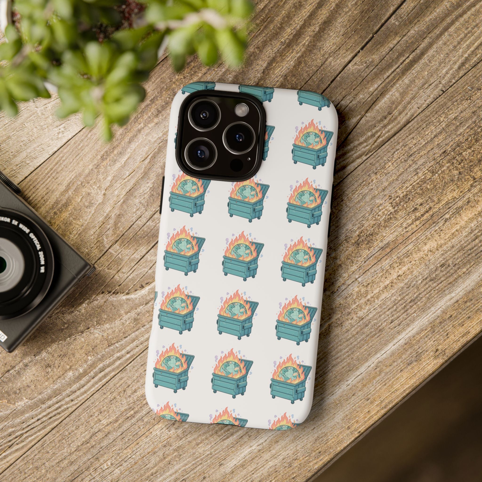 Dumpster Fire Pattern Phone Case