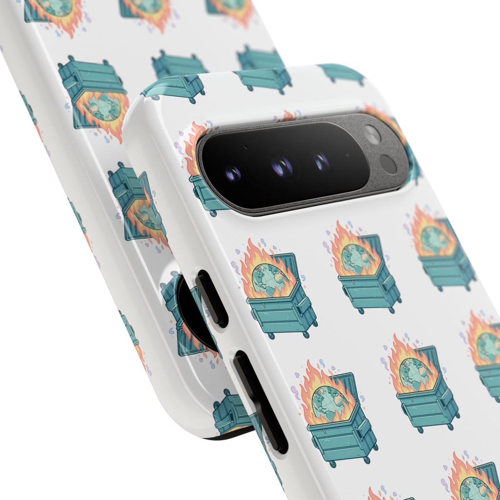 Dumpster Fire Pattern Phone Case