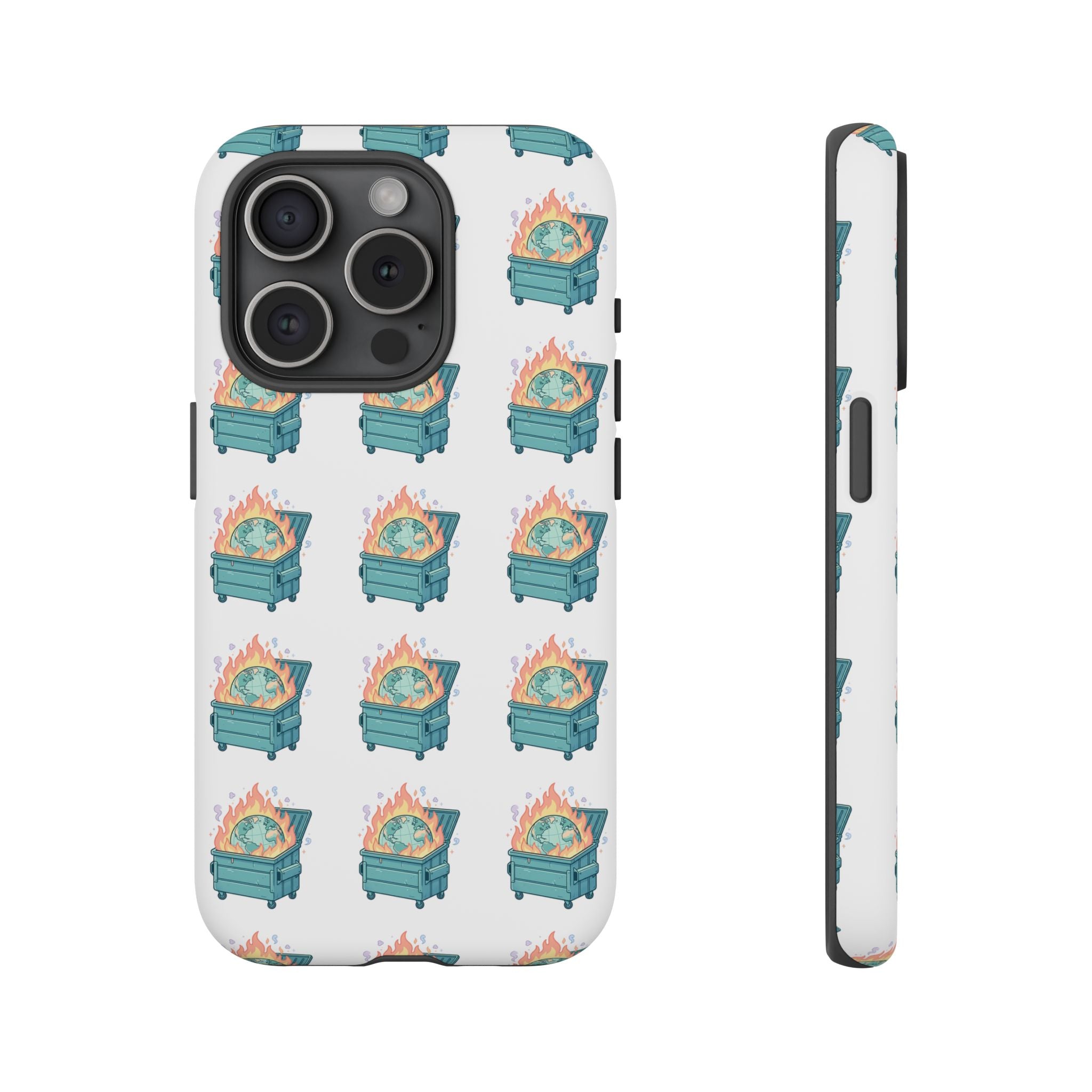 Dumpster Fire Pattern Phone Case