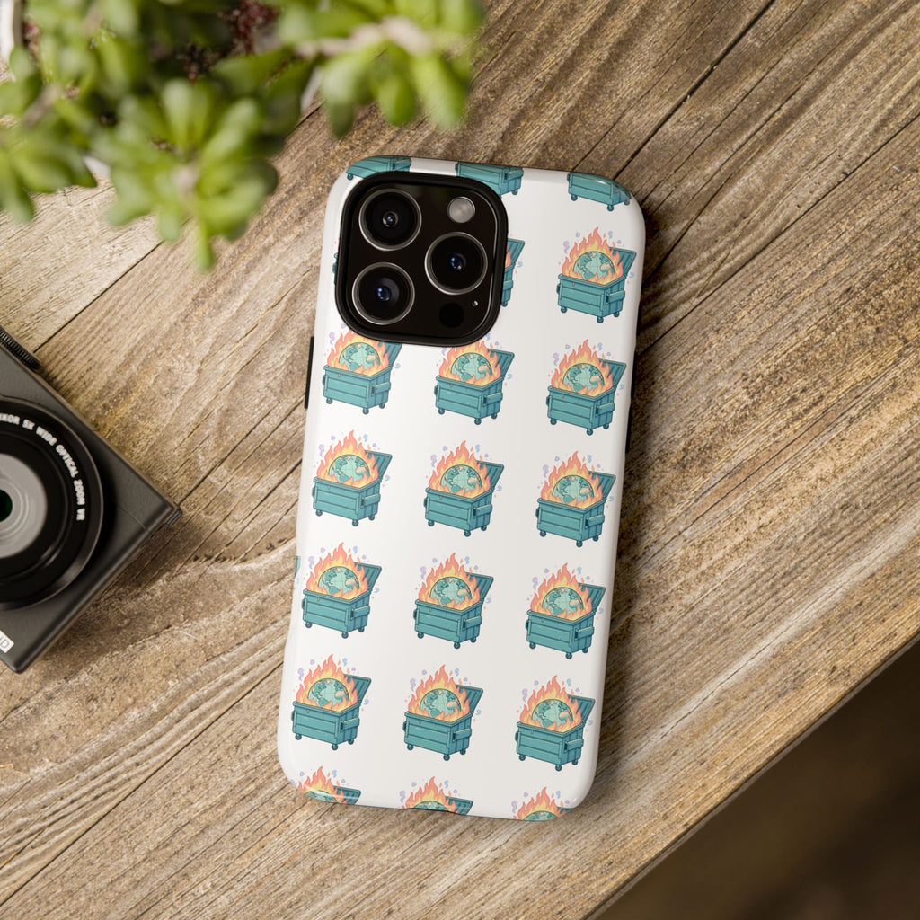 Dumpster Fire Pattern Phone Case