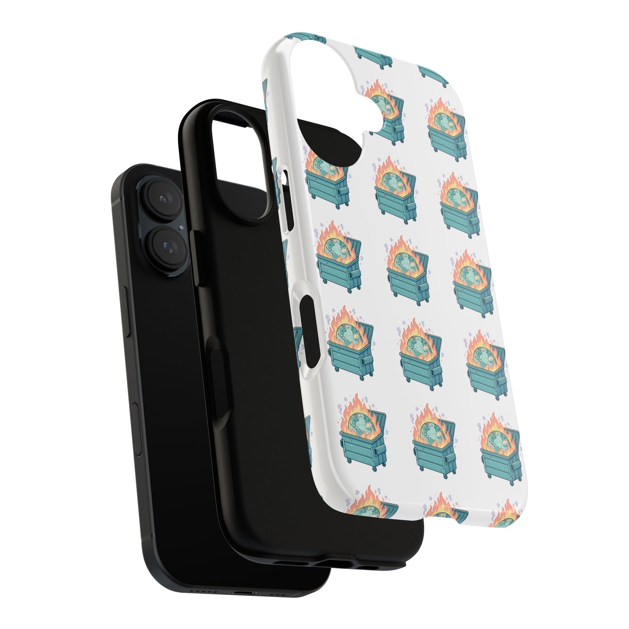 Dumpster Fire Pattern Phone Case