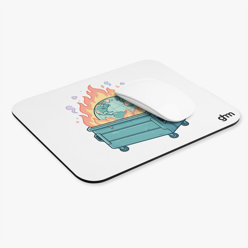 Dumpster Fire Mouse Pad