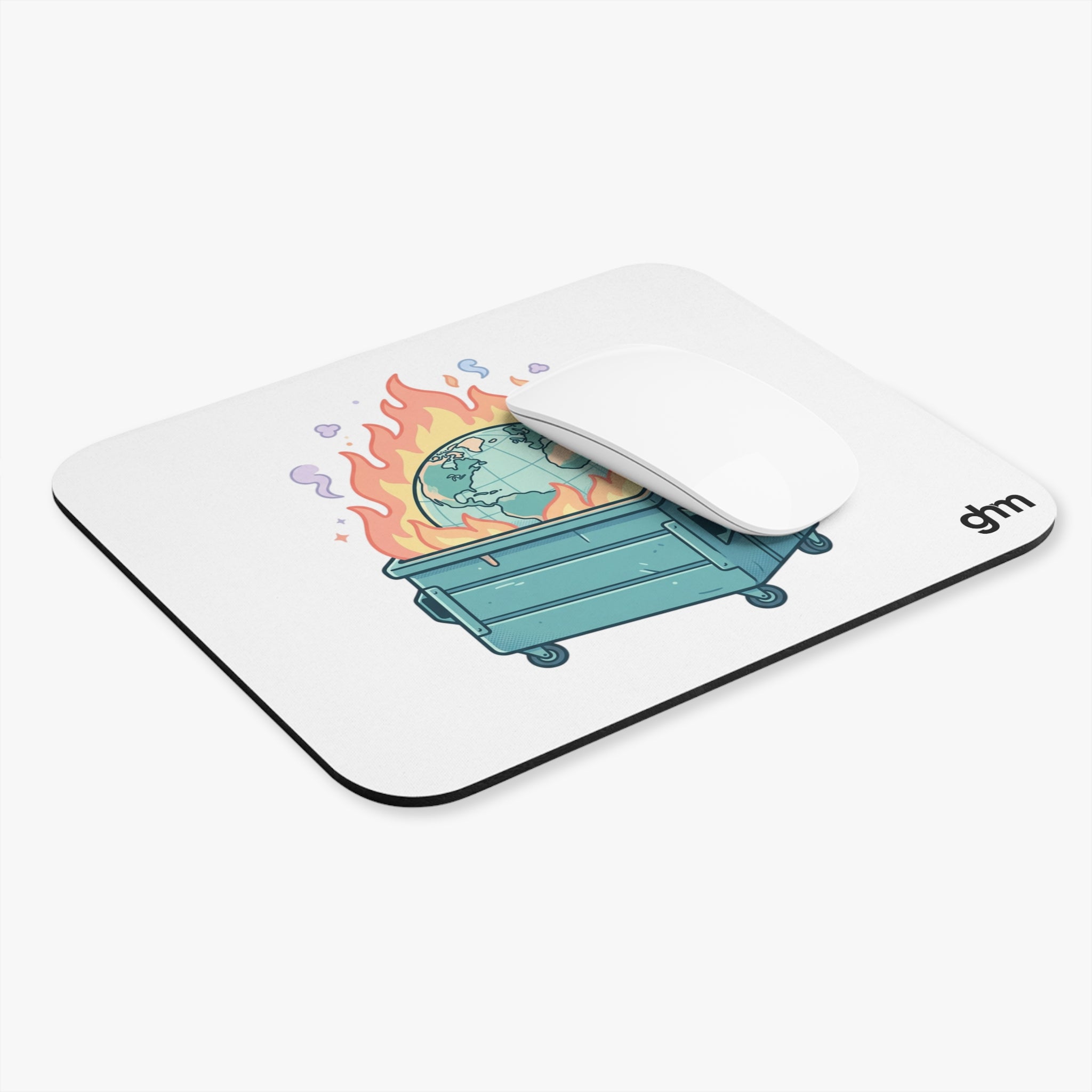 Dumpster Fire Mouse Pad